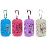 XFSRG Set 4 Toallas Refrescantes con Caja Portátil Absorbente, Transpirable Reutilizable, Deporte, Senderismo, Playa y Días Calurosos