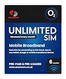 O2 Unlimited 5G Data SIM - Perfect for unlocked Phones, Routers, Tablets and Wifi Dongles - Activate anytime when you receive the SIM - Choose your Data Duration (6 Months)