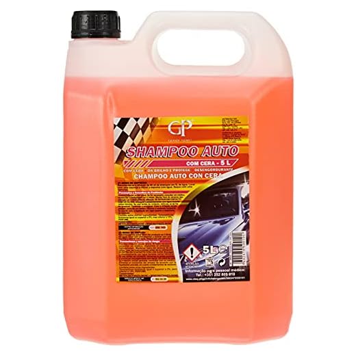 Ropre - Grande Premio - Champú Auto con Cera 5 Litros