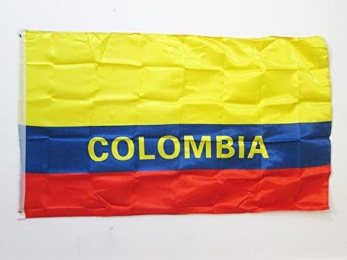 AZ FLAG, Colombia Flag, 3x5 Ft, Satin Colombian Banner with Two Metal Grommets, Fade Resistant, Bright Colors, 3' x 5' Feet