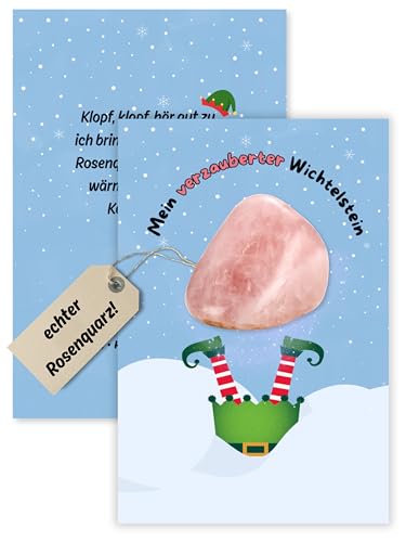 SoSi Wichtelstein Rosenquarz 2-4cm Wichtelgeschenk Wichteltür kaufen