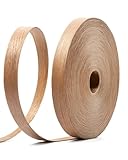 FAKILO Kantenband Rot-Eiche 19mm x 50m - Aufbügelkante Eiche mit Bügelmontage | Echtholzfurnier Kantenband für Möbelreparatur & Küchenrenovierung