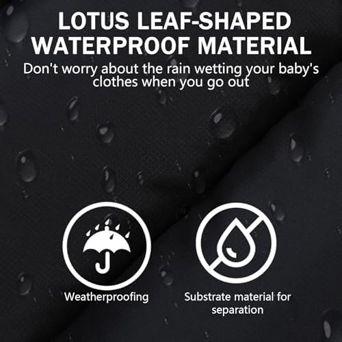 Stroller Sleeping Bag, Stroller Footmuff Thickened Fleece-Lined Warm Cover for Winter with Furs Collar & Zipper Waterproof Bunting Bag, 35x14 Inch — view 6