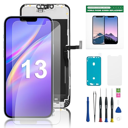 ✅ 【Servizio clienti di qualità】 Ogni schermo LCD di ricambio per iPhone 13 viene testato rigorosamente prima della spedizione. In caso di problemi dopo la ricezione o durante l'installazione, vi preghiamo di contattarci – risponderemo entro 24 ore. (Nota: lo schermo non è originale).