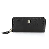 LLZZPQB Brieftasche/Münze/Geburtstag/Geschenk/Valentine/Dekorative/Damen/Long/Fringe Zipper Snaps/Geldbeutel/Brieftaschen, Schwarz