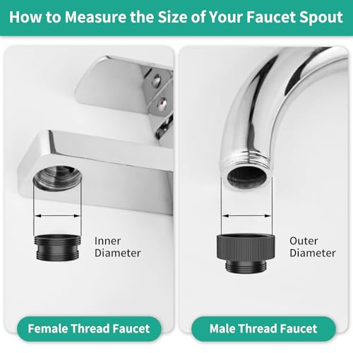 image for HEROBAI Sink Hose Sprayer Attachment for Faucet, 3 Mode Shower Head At