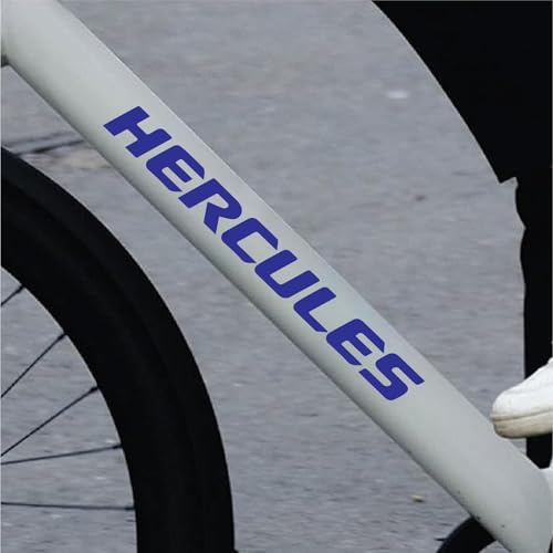 Image of Cycle Stickers - 13-Pack Waterproof Bike Decals for Frame, Helmet - 30 x 3 cm Durable Vinyl Stickers (Blue)
