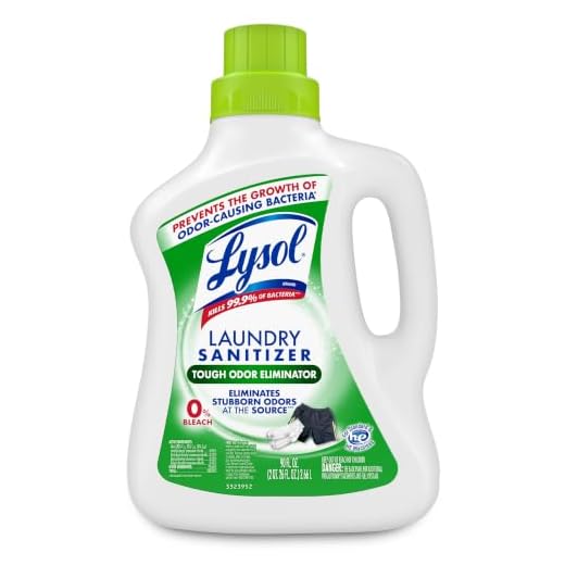 Lysol Sport Laundry Sanitizer Additive, Sanitizing Liquid for Gym Clothes and Activewear, Eliminates Odor Causing Bacteria, 90oz