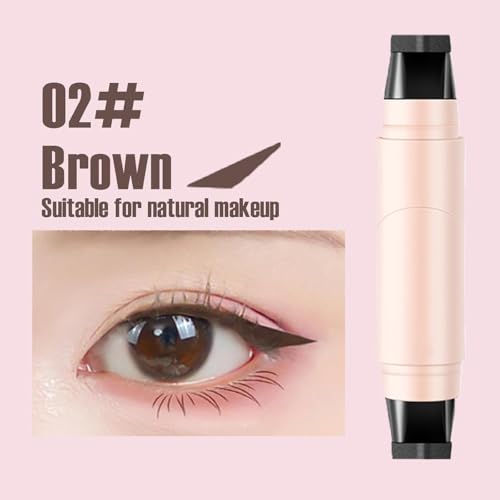 Set de 2 delineadores gel con sello plegable negro+ marrón miniatura 3