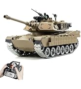 AoreSpty Ultimate 1:18 M1A2 Abrams RC Tank - Realistic Shooting, 2.4GHz Remote, Smoke, Sound &amp; LE...