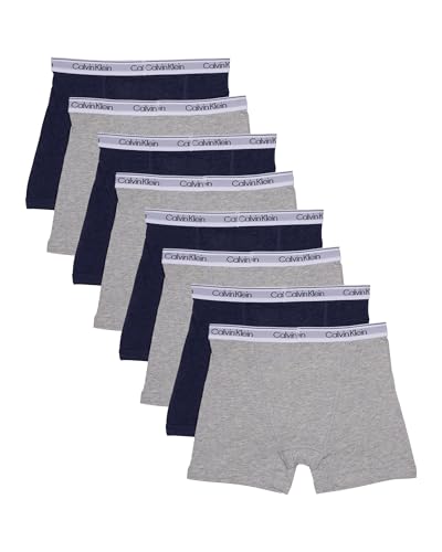 Image of Calvin Klein Kids Boys' Modern Cotton Boxer Brief Underwear 8-Pack