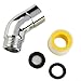 Stainless Steel Shower Elbow 135° Angle Connector G1/2 Female Male Thread Chrome Plated Adjustable Ball Joint for Hand Shower Top Spray Easy Installation No Tools Required