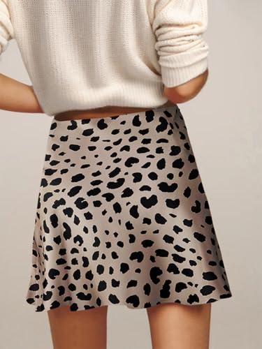 Mini Skirts for Women Satin High Elastic Waist Ruffle Bodycon Short Skirt - Image 5