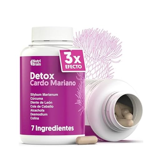 Cardo Mariano 3X ACCIÓN con Cúrcuma, Diente de León, Alcachofa, Cola de Caballo, Colina & Desmodium | Depurativo DETOX para apoyo Hepático, Diurético y Digestivo | 155 Cáps.