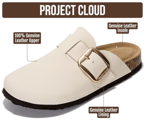 Image of Project Cloud 100% Genuine Leather Clogs for Women 2026