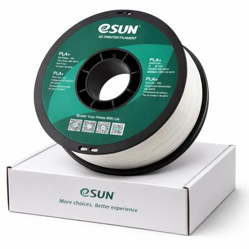 Image of eSun PLA+ 1.75mm 3D Printer Filament Normal White