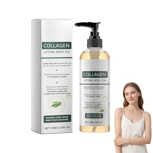 Collagen Oil for Skin Tightening 2026 Magic Firming Body Oilwrinkles And Stretch Marksskin Care Oils for Necks Chests Arms Thighs & Stomach 3.38 Fl Oz