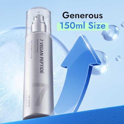 MIZON 7 Vegan Peptide Booster Serum, 5.07 fl oz | Korean Serum, Hyaluronic Acid Niacinamide Adenosine, Anti Aging for Sensitive Skin, Wrinkles Pores & Hydration Glass Skin - Image 4