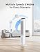 DREO Portable Air Conditioners Fan, 40” Standing Fans that Blow Cold Air, Portable AC，80° Oscillating Evaporative Air Cooler，Removable Water Tank, Ice Packs, Remote Control, 4 Speeds, 7H Timer, White