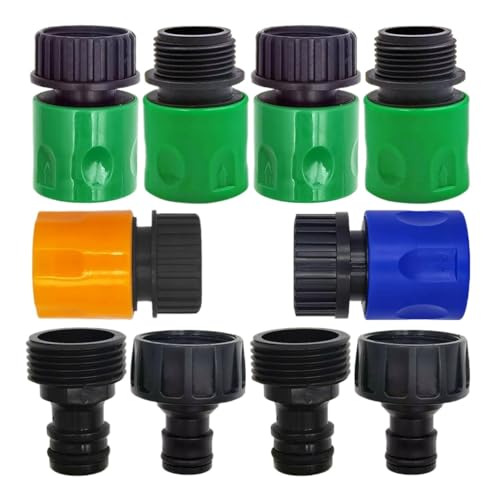 Raccord rapide for tuyau d'arrosage fileté mâle 3/4 EURO USA(L-USA-2pcs)