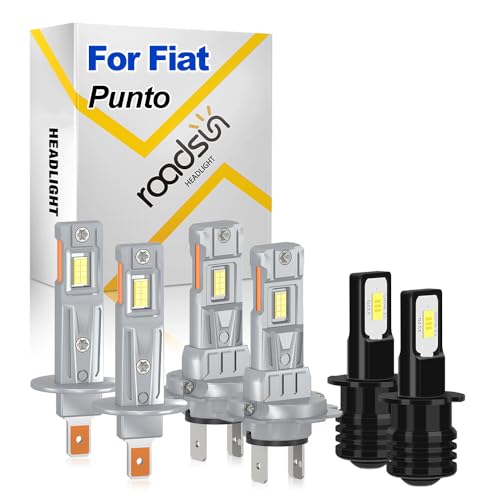 Bombillas LED Para Faros, 120W, 6000K Blanca, H1/H7 Luz de carretera y luz de cruce, H3 Luz Antiniebla, Luces LED anti-deslumbramiento, tubo de cobre único, For Seat Leon MK2 2005-2012