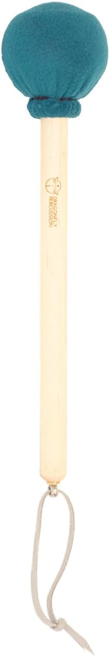 Dragonfly Resonance Series Medium Soft Teal Gong Mallet - The Sound Healer's Helper! Great for Gongs sized 22 and larger - Discover new tones with hard center but soft fleece wrap. Brings out lower to