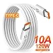 120W USB-C to USB-C Fast Charging Cable 10A 3M – Super Fast PD Charger Cord Compatible with iPhone 15, Samsung Galaxy, Xiaomi, Huawei, iPad, Type-C Laptops – Durable 3 Meter Long Data Sync Cable