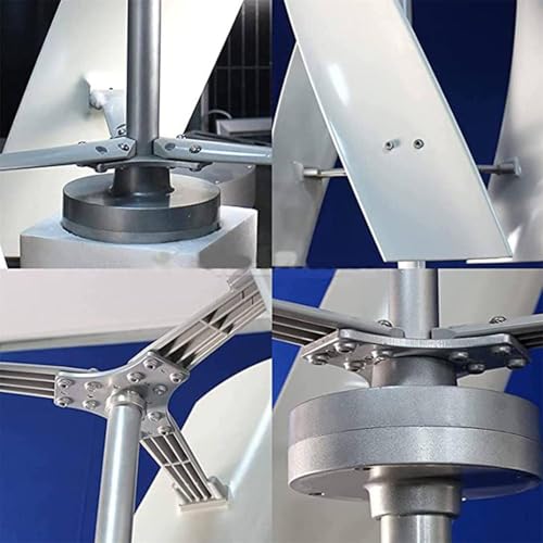 Kit generador de turbina eólica con Controlador de Carga, Equipo productor de Electricidad Vertical, Kit generador de turbina eólica Vertical de 5000 W y 48 V con Controlador: Sistema comple