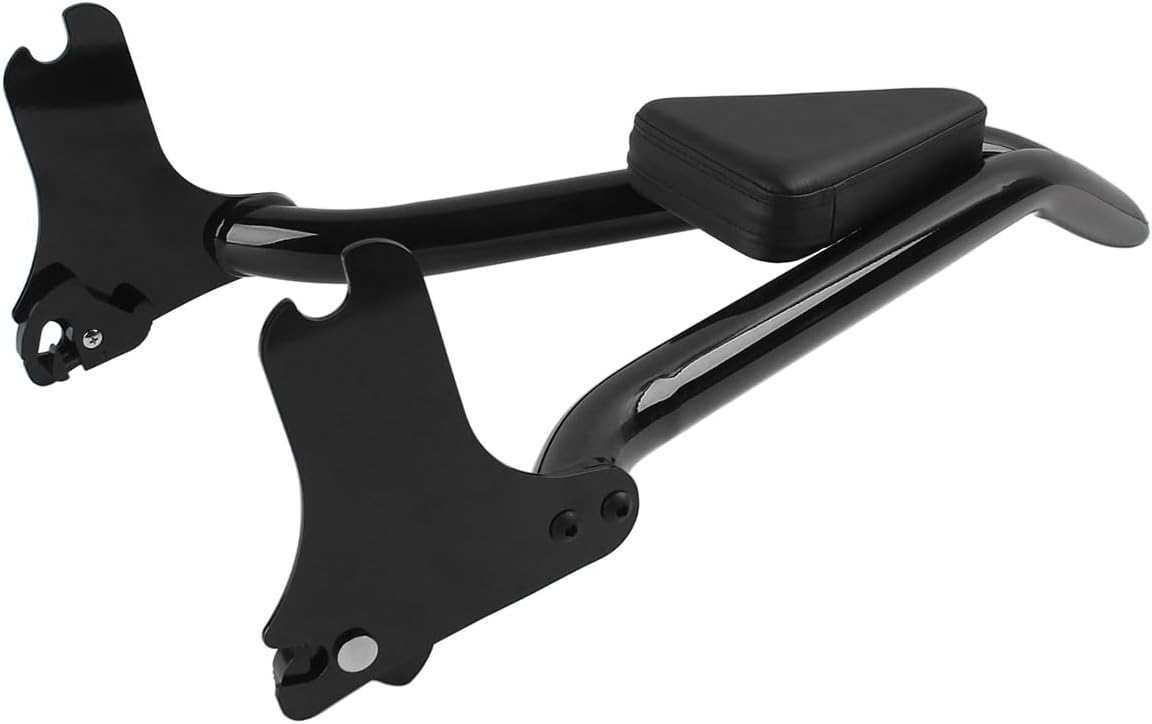 Detachable Sissy Bar 22" Rear Passenger Backrest Pad Fit for Harley Touring CVO Road King Street Glide Road Glide Electra Glide 1997-2008 (Gloss Black)