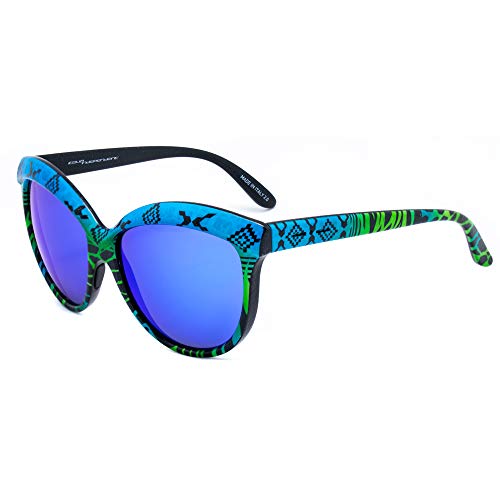 Italia Independent 0092Inx-033-000 Occhiali Da Sole, Multicolore (Bicolor/Nero), 58.0 Donna