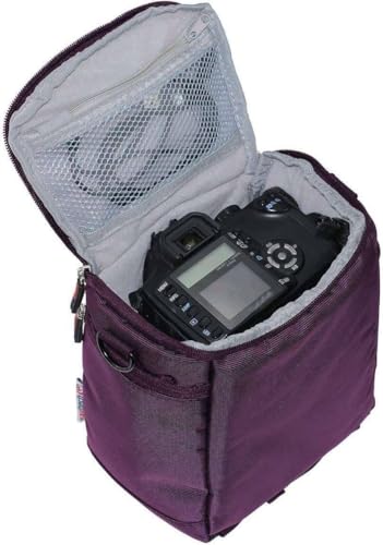 Funda de protección portátil para proyector Navitech púrpura compatible con proyector portátil APEMAN LED Pico HD miniatura 3