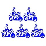 Personalisierte Fahrzeugaufkleber für Motorradfahrer, die ihre Fahrt mit langlebigen Aufklebern anpassen möchten (blau)