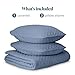 Bare Home Coverlet Set - Full/Queen - Lightweight Bed Decor - Comforter Alternative - All-Season Quilted Bedspread (Full/Queen, Coronet Blue)