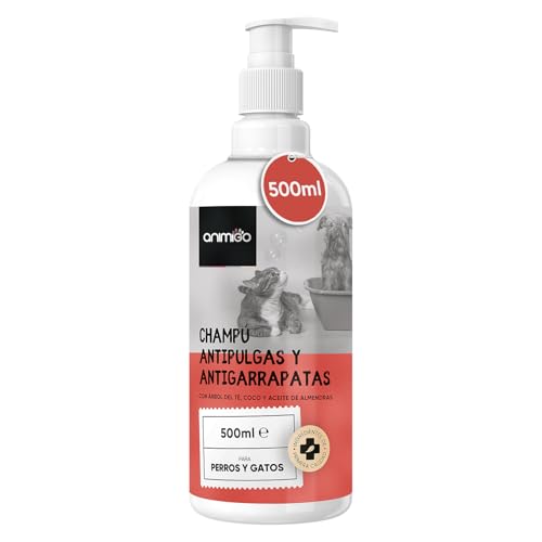 Champú Antipulgas para Perros y Gatos 500ml - Eliminador de Olore...