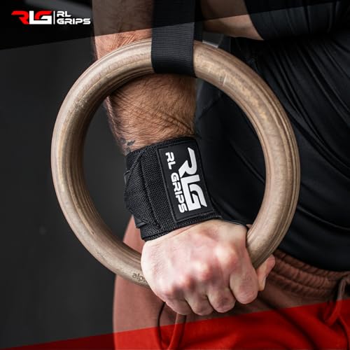 Muñequeras de Gimnasio RL Grips y Straps para Powerlifting Amarillo 6