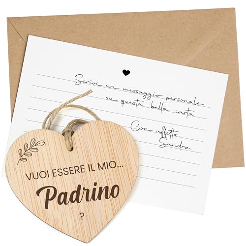 CONTRAXT Regalo Proposta Padrino. Idea Originale per Battesimo o Matrimonio e Annuncio Gravidanza, Regalo Speciale per il Padrino