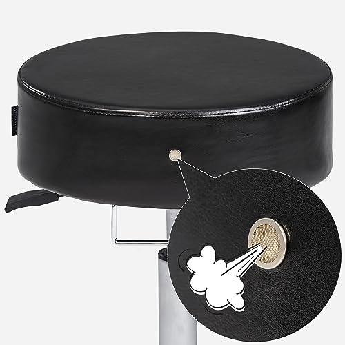 Master Massage Glider Ergonomic Round Swivel Adjustable Rolling Hydraulic Stool Barber Dental Chair in Black for Therapist, Clinic, Tattoo, Spas, Facial, Beauty, Lash, Salons, Home, Studio, Office - Thumbnail 5