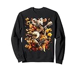 Banjoist Koala Giocare Banjo Picker Foglie Autunno Musica Felpa