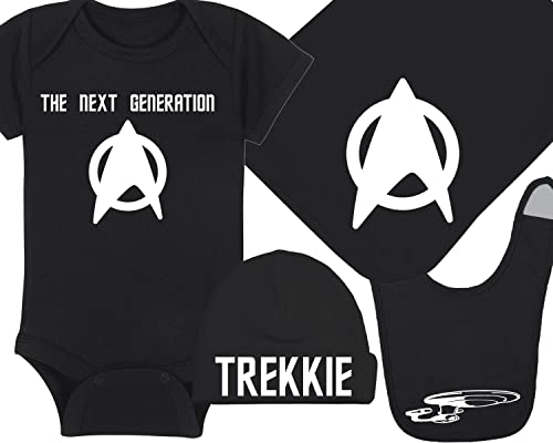 The Next Generation - Trekkie Baby Onesie - Hat - Blanket - Bib Package Combinations