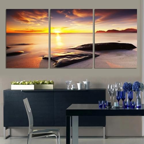 Art mural paysage marin bleu océan peinture photos mer décoration salon 40x60