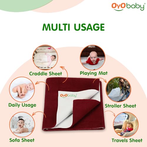 OYO BABY - Quickly Dry Super Soft Waterproof and Reusable Mat/Underpad/Absorbent Sheets/Mattress Protector - Image 3 thumbnail