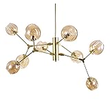 【Durablece Lustre En Forme de Boule À Bulles Créative Nordique Utilise La Technologie de Peinture Haute Température En Fer Forgé, Respectueux de L'Environnement, Non Toxique, Non Rouille, Couleur Uniforme Et Durable.
