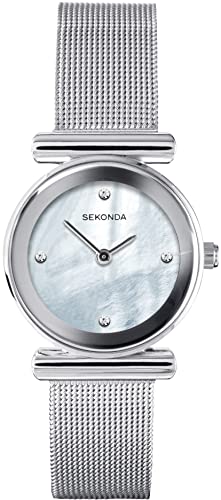 Sekonda Ladies Analogue Quartz Watch with Mother of Pearl Dial and Milanese Strap 40346