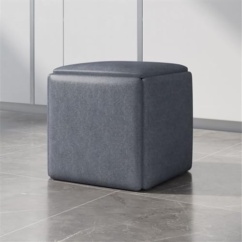Pouf cube stockage interne pour optimiser un salon encombré