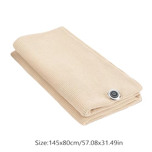 2027 New Heated Shawl Wraps for Women Men USB Powered Heating Blanket Beige - image 9