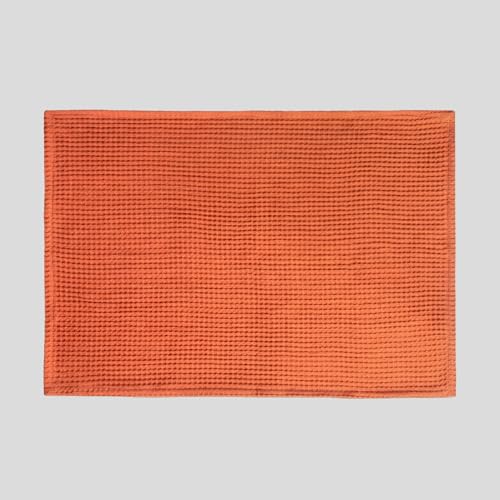 Image of FINGERCRAFT Kitchen Cloth 100% Soft High GSM Cotton Fabric Kitchen Towel, 20 x 30 Inches Perfect Size for Kitchen Uses, Set of 6, Multipurpose Use as Dish Towel, Bar Towel (Terracotta)