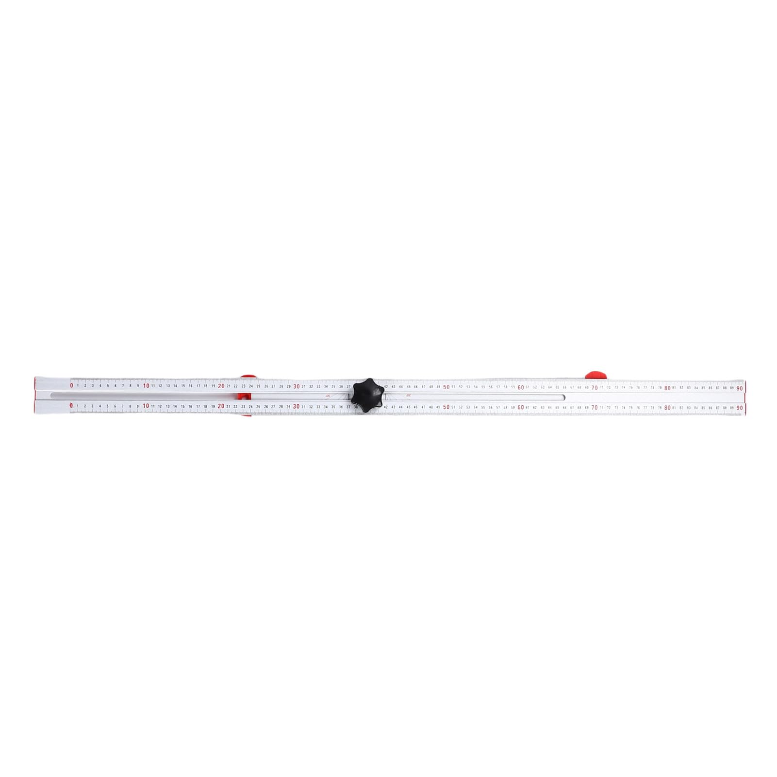 Squadra Regolabile T 24in, Posizionamento Foratura Righello con Pomello in ABS, per Installazione Cartongesso, per Mobili, Utensile di Marcatura