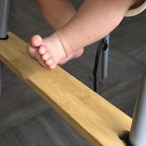 Miniatura 8 de Reposapiés Para Trona Infantil Soporte De Pies De Madera Para Niños Altura Ajustable, Antideslizante, Ergonómico Para Niños Y Mesa