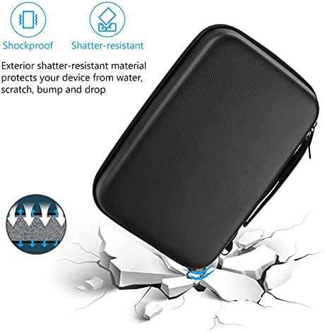 ProCase Etui Kompatybilny z MacBookiem Power Adapter Magic Mouse 2 Apple Pencil Guarda USB Flash Disk SD Karta Ładowarka do iPada iPhone Etui na akcesoria Elektroniczne - Czarny
