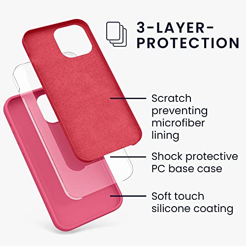 kwmobile Case Compatible with Apple iPhone 13 Pro Max Case - TPU Silicone Phone Cover with Soft Finish - Awesome Pink - Image 2